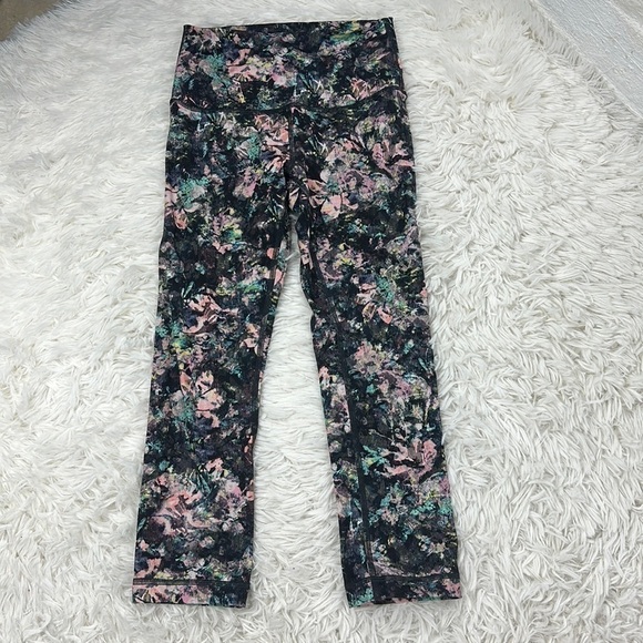Lululemon Wunder Under Crop (High-Rise) *Full-On Luon 21" Dappled Daze Multi - Picture 1 of 6